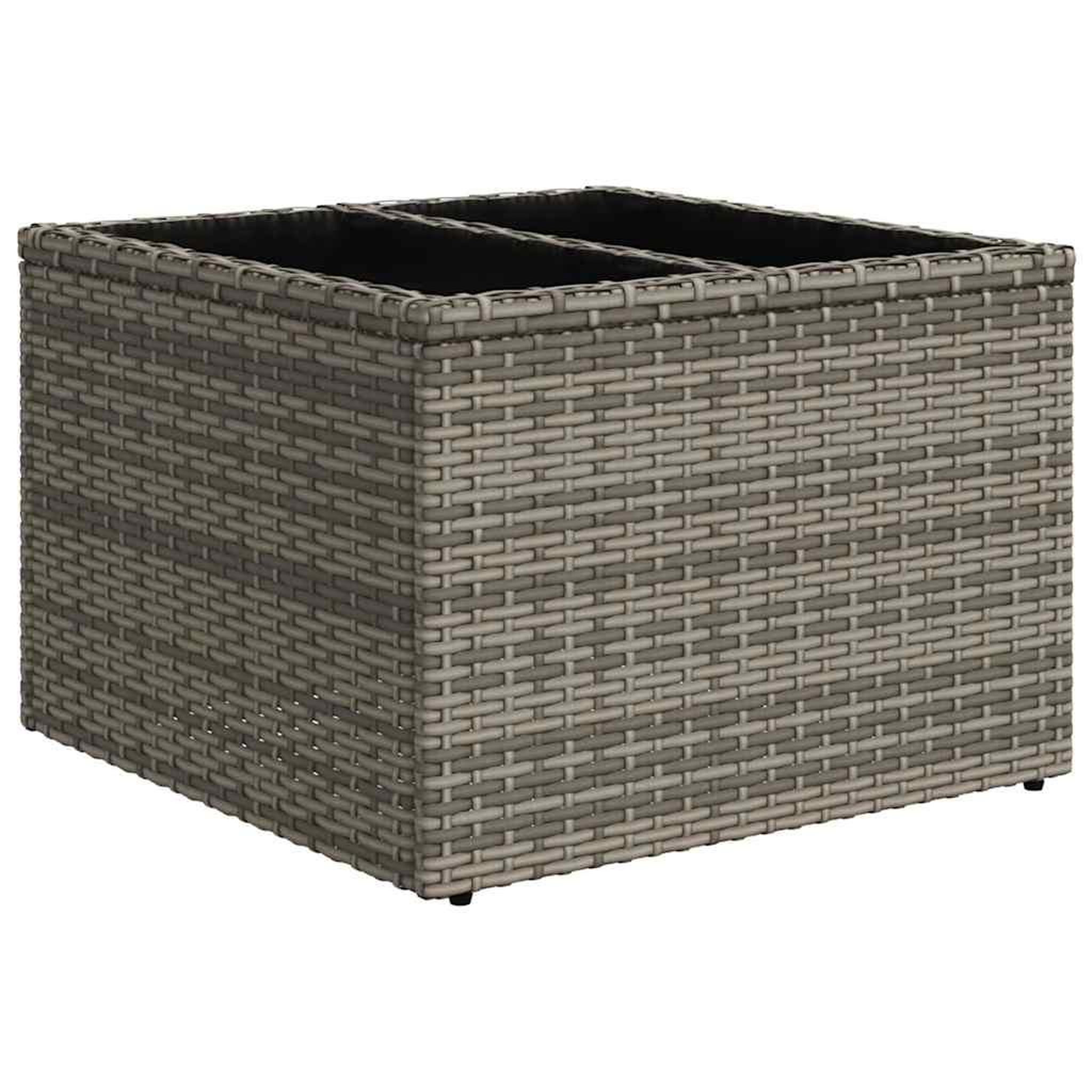 Voir la diapositive 5 : VIDAXL Salon de jardin 11 pcs avec coussins gris clair resine tressee