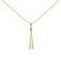 Voir la diapositive 1 : L'ATELIER D'AZUR Collier - Pendentif Or Jaune Serti de Zirconiums - Chaine Dorée