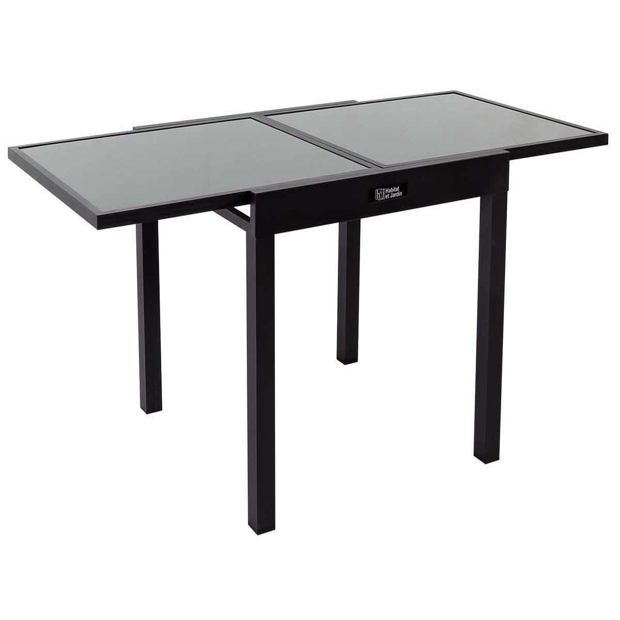 Voir la diapositive 1 : Habitat et Jardin Table de jardin aluminium extensible  porto 8  - phoenix - noir