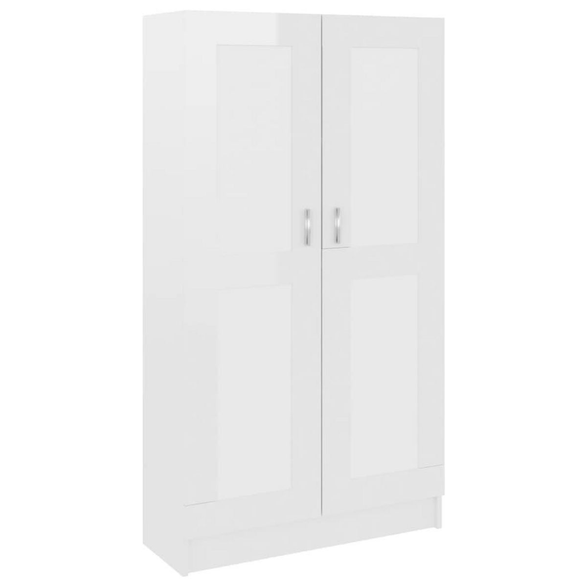 VIDAXL Bibliotheque Blanc brillant 82,5x30,5x150 cm Bois d'ingenierie