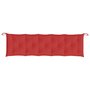 Voir la diapositive 4 : VIDAXL Coussin de banc de jardin rouge 180x50x7 cm tissu oxford