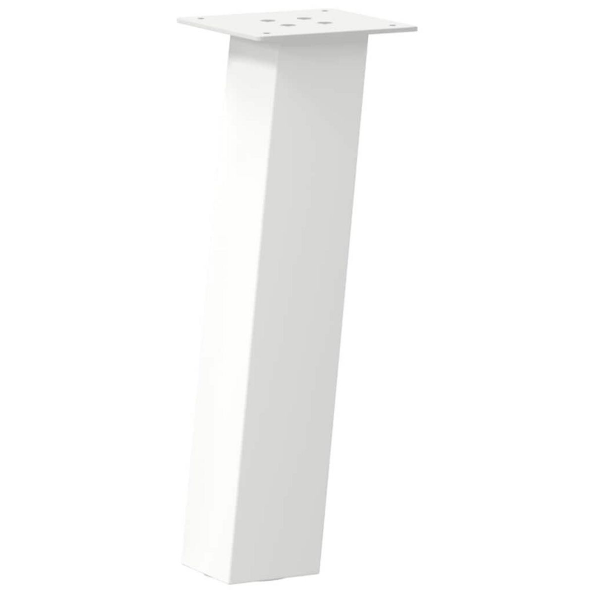 VIDAXL Pieds de table basse 4 pcs blanc 30 cm acier