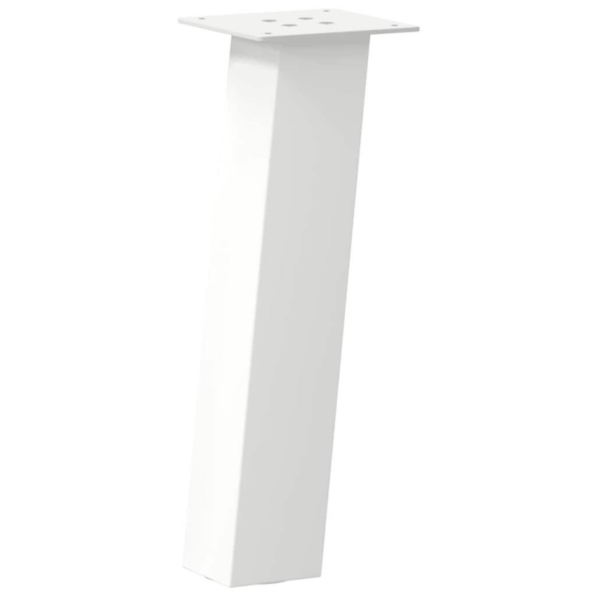 VIDAXL Pieds de table basse 4 pcs blanc 30 cm acier