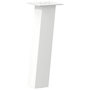 Voir la diapositive 4 : VIDAXL Pieds de table basse 4 pcs blanc 30 cm acier