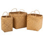 Voir la diapositive 1 : Paris Prix Lot de 3 Paniers Déco  Rotin  50cm Naturel