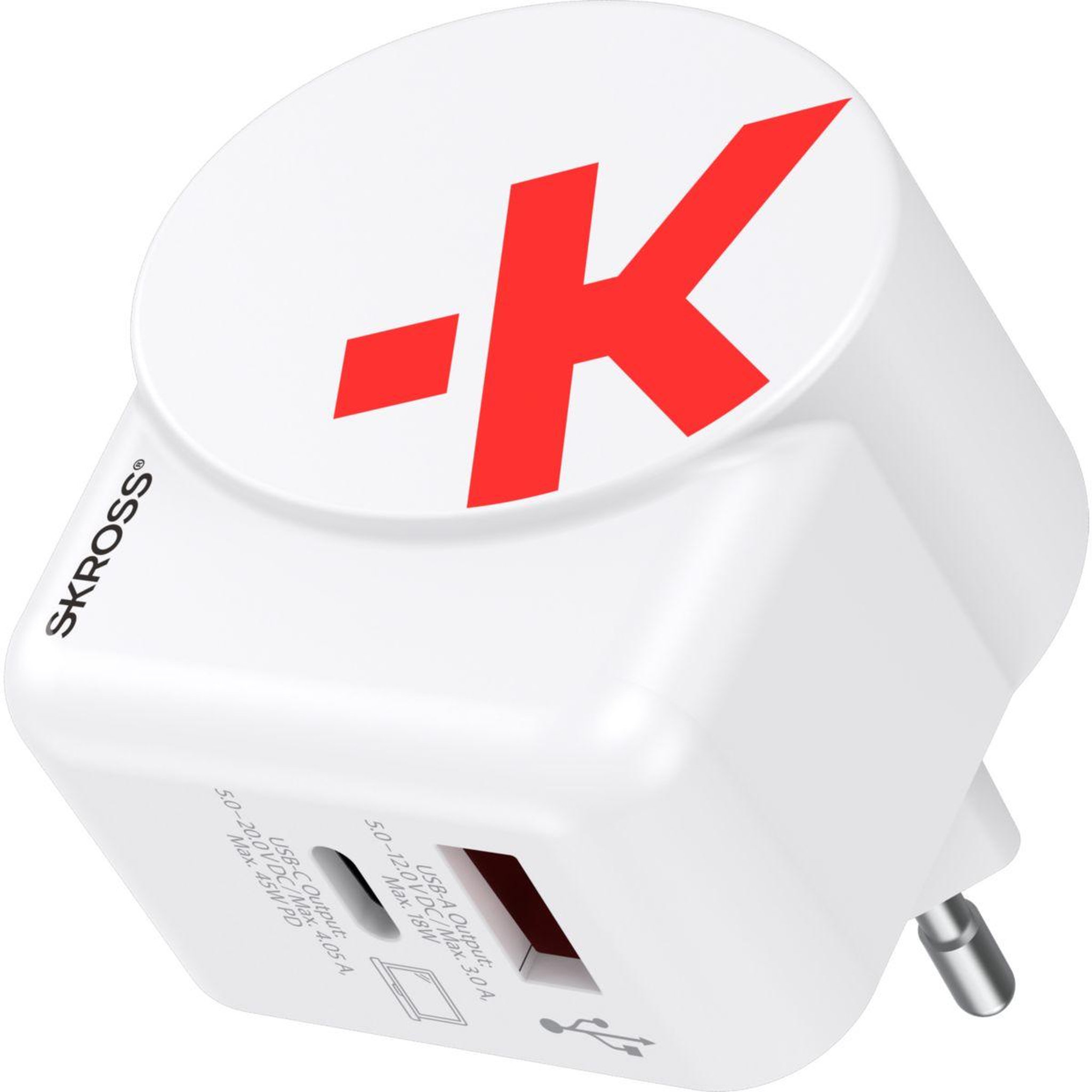Skross Chargeur secteur usb a et c 45w