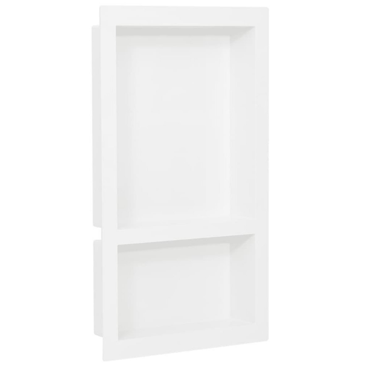 VIDAXL Niche de douche avec 2 compartiments Blanc brillant 41x69x9 cm