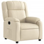 Voir la diapositive 2 : VIDAXL Fauteuil inclinable Creme Tissu