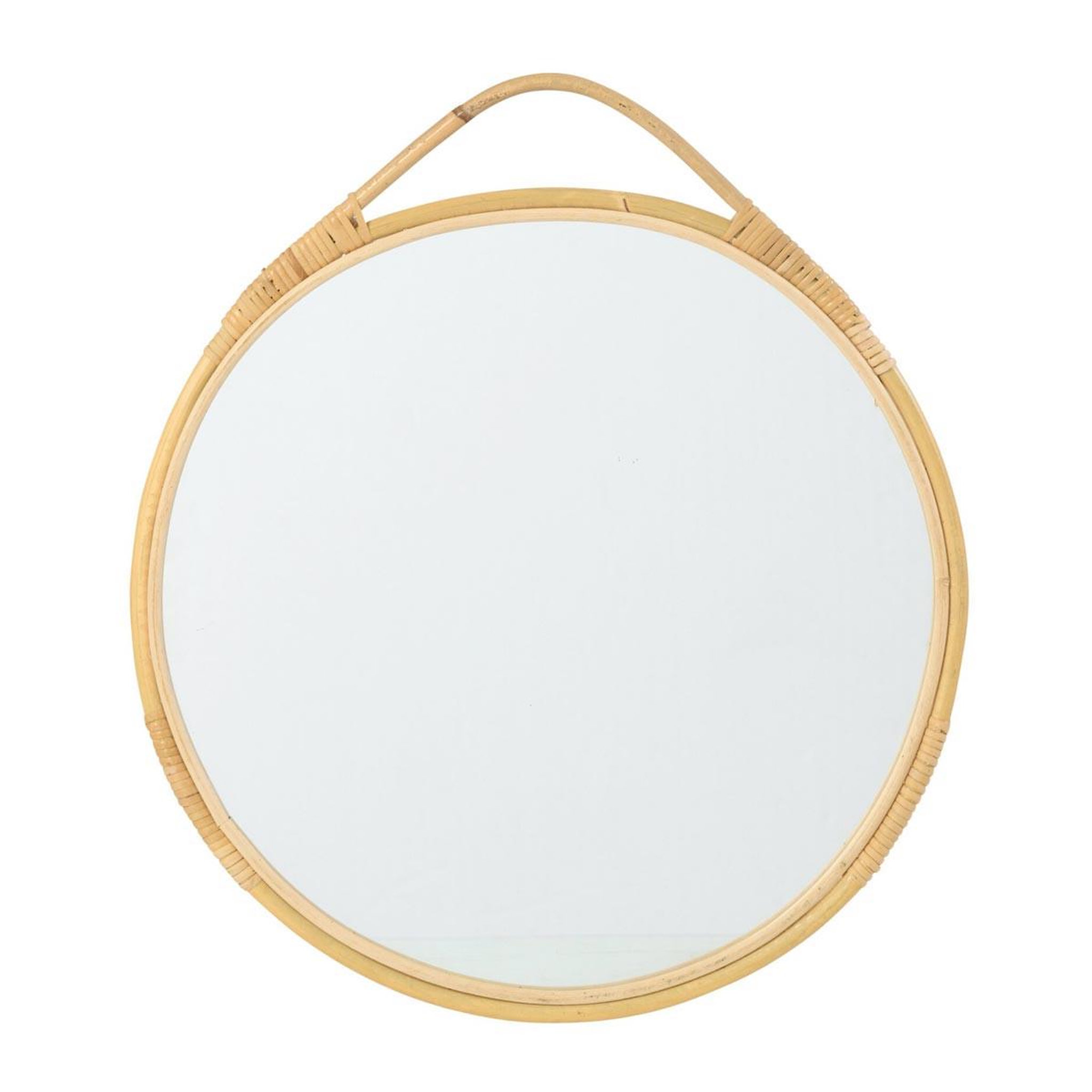 J-LINE Miroir mural en rotin  jordan  44cm naturel