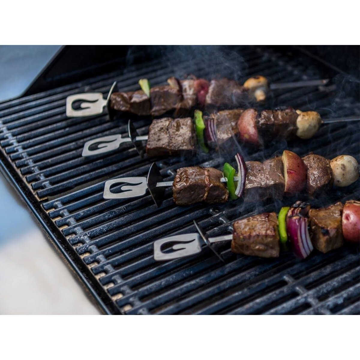 CHAR-BROIL Lot de 4 brochettes en inox Grill+® - Char-Broil