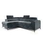 Voir la diapositive 5 : BEST MOBILIER Talisay - canapé d'angle gauche - 5 places - convertible avec coffre - en velours