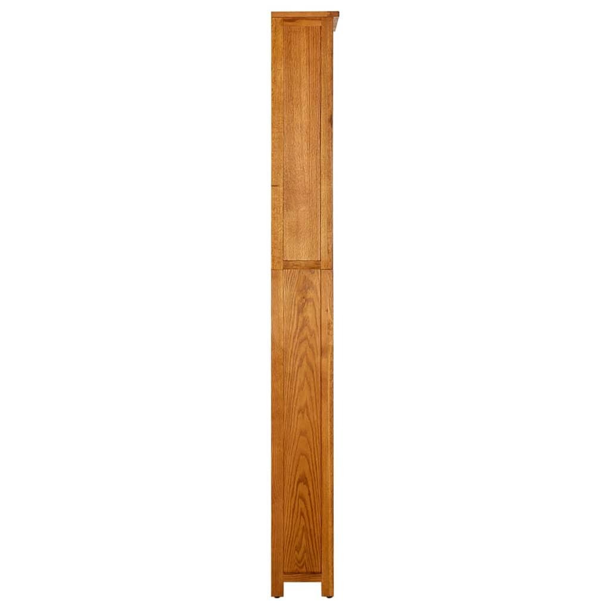 Voir la diapositive 3 : VIDAXL Bibliotheque a 7 niveaux 90x22,5x200 cm Bois de chene massif