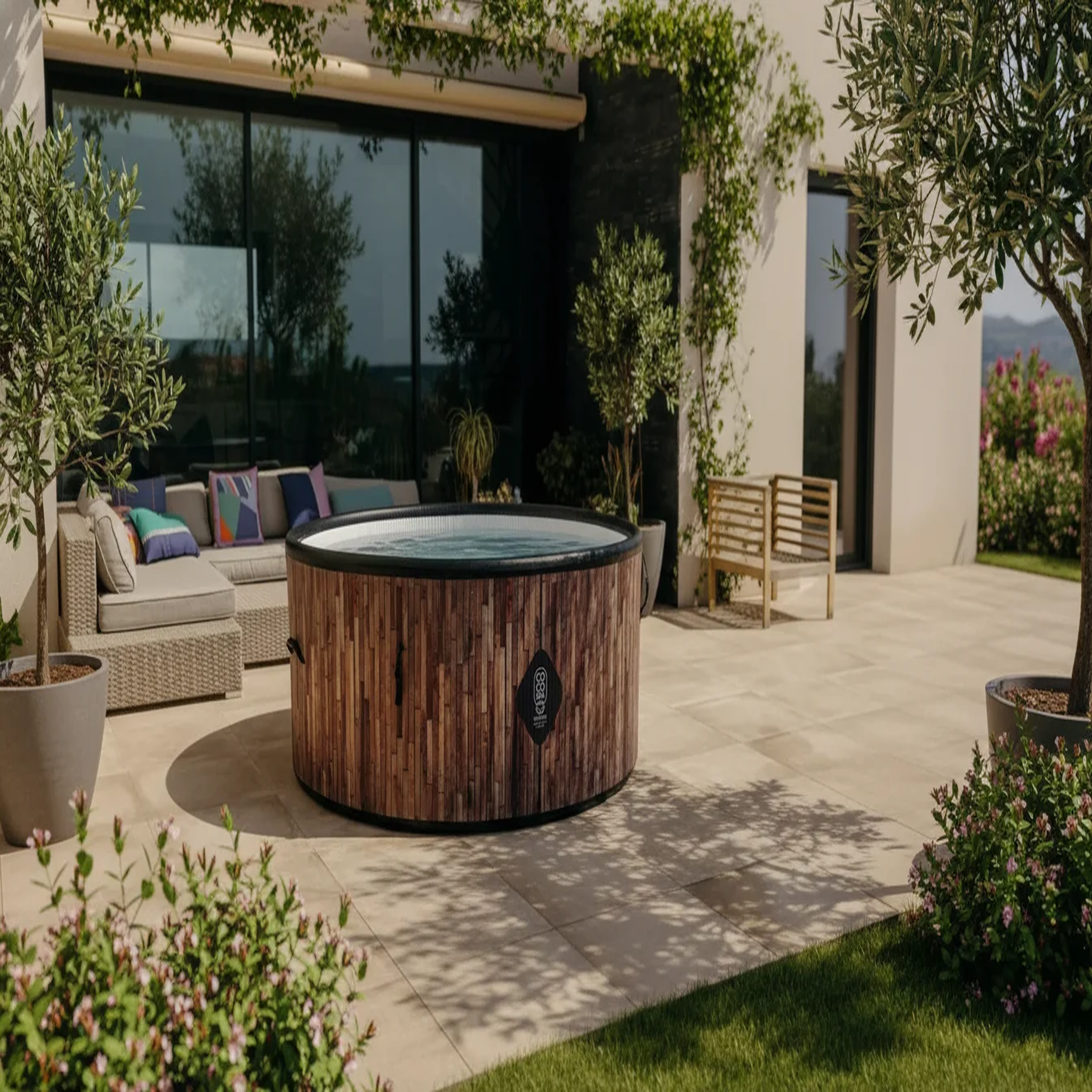 Voir la diapositive 4 : COCO SPA Piscine gonflable St Tropez 180 cm diamètre, 1200 litres