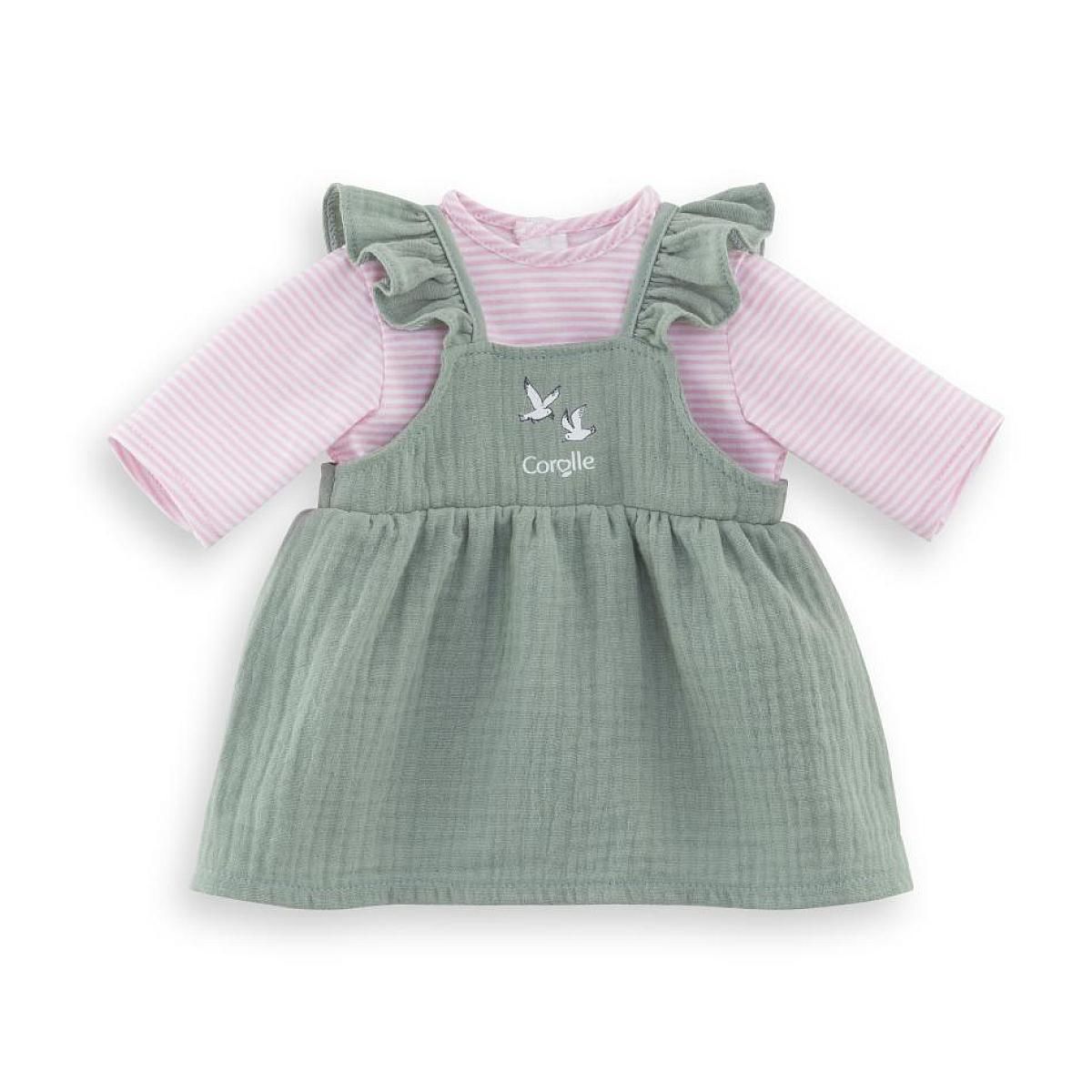 Corolle Robe à Volants & T-Shirt Bords de Loire pour poupon 42 cm