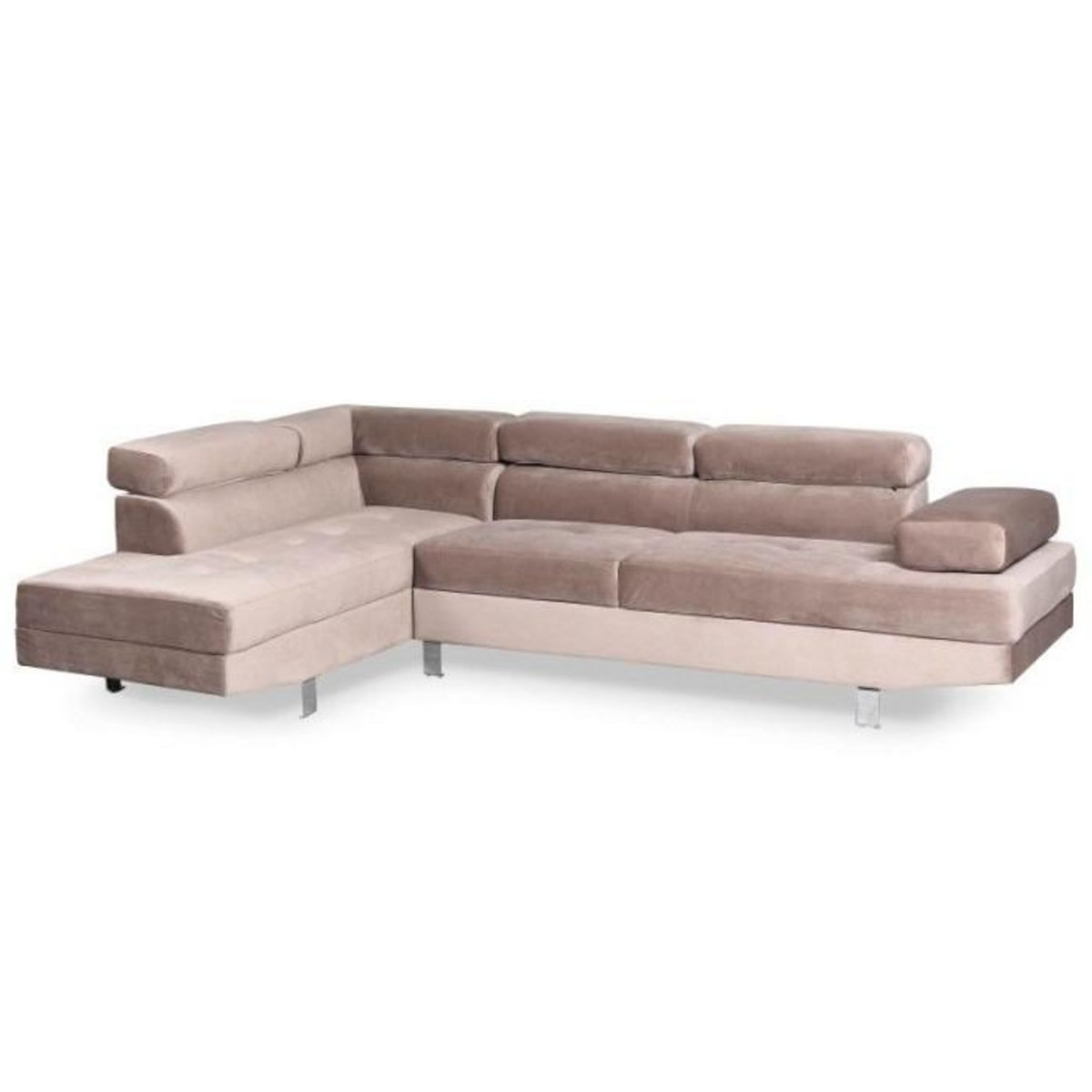 Paris Prix Canapé d'Angle Gauche  Têtière  260cm Taupe