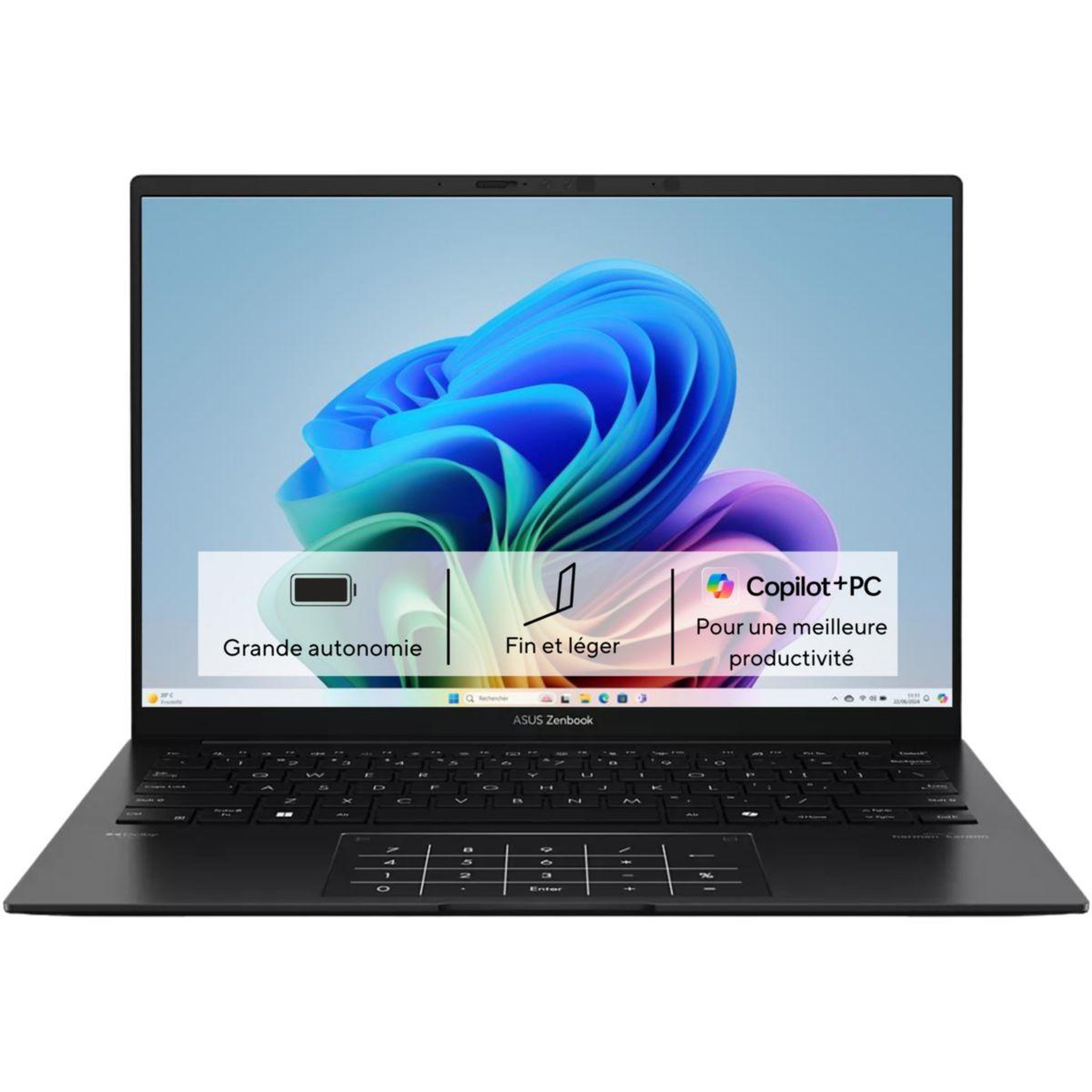 Voir la diapositive 1 : ASUS Ordinateur portable ZENBOOK UM3406KA-QD103W Copilot+PC