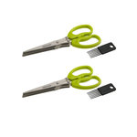 Fackelmann Ensemble de 2 Ciseaux pour herbes aromatiques avec brosse de nettoyage Fackelmann Basic