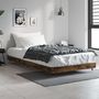 Voir la diapositive 3 : VIDAXL Cadre de lit sans matelas chene fume 90x190cm bois d'ingenierie