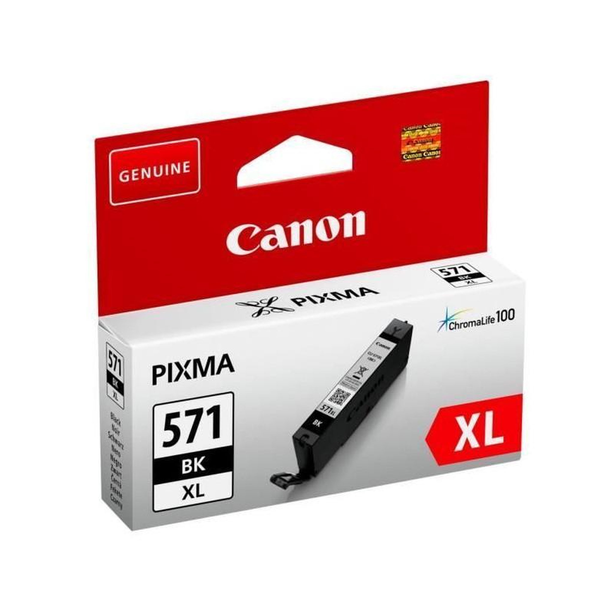 Voir la diapositive 2 : Canon CANON Cartouche dencre a Haut rendement CLI-571XL BK- Noir photo
