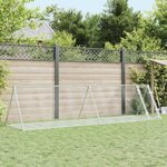 VIDAXL Clapier argente 400x105x91 cm acier galvanise