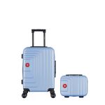 SWISS KOPPER SWISS KOPPER - LOT DE 2 - Valises cabine et vanity RUTI. Coloris disponibles : Beige, Violet