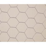 Nortene Grillage métallique triple torsion  Galvanex 25  - 1 x 10 m/25 x 0,8 mm