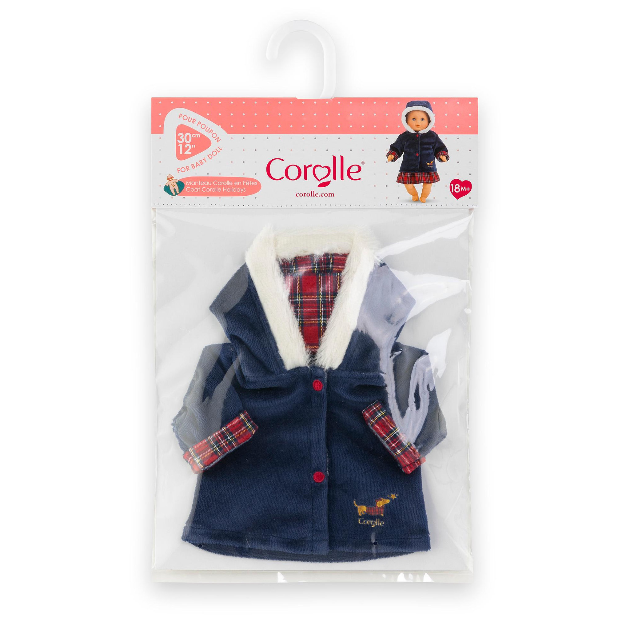 Voir la diapositive 5 : Corolle Manteau Corolle en Fêtes pour poupon 30 cm
