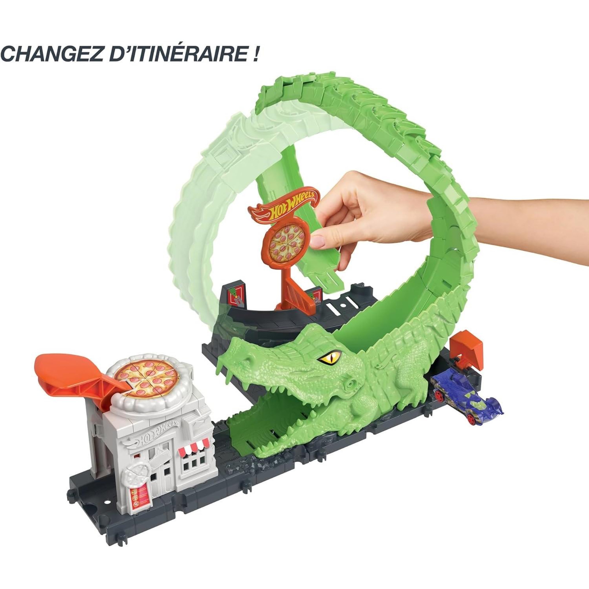 Voir la diapositive 3 : Hot Wheels Circuit de course Hot Wheels avec loopings et spirales