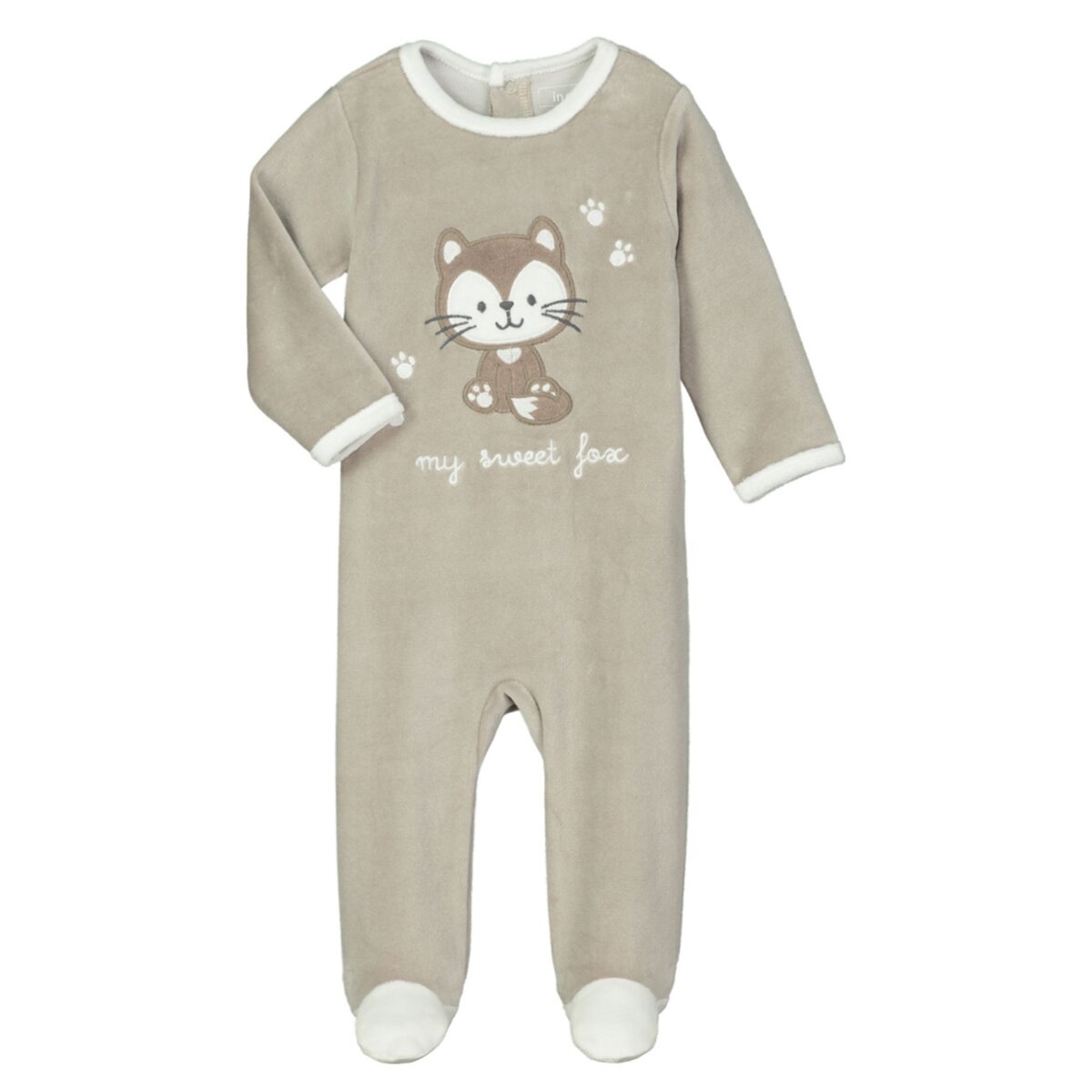IN EXTENSO Pyjama velours motif renard bébé