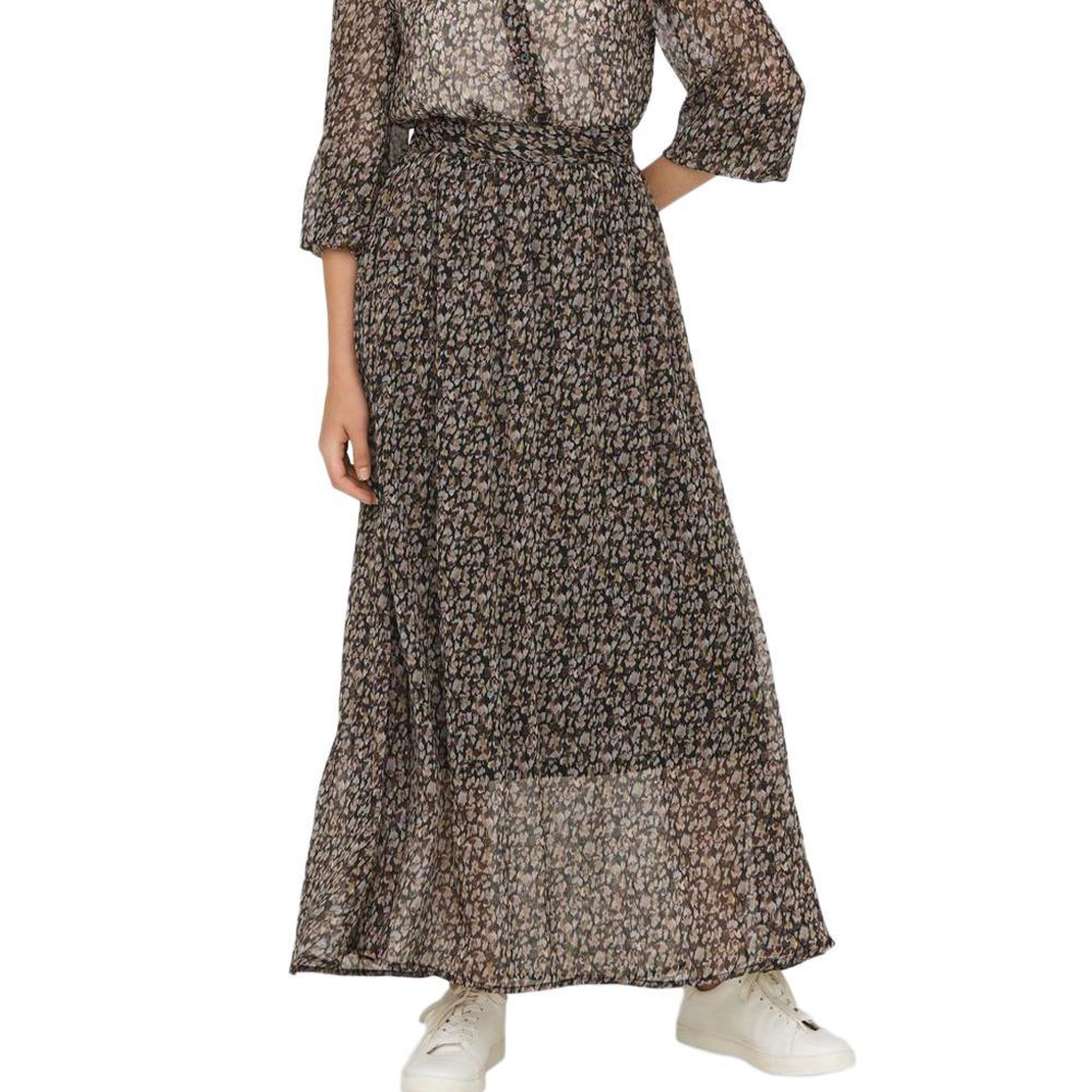 JACQUELINE DE YONG Jupe Imprimé Noir Femme JDY Nicole Maxi. Coloris disponibles : Noir