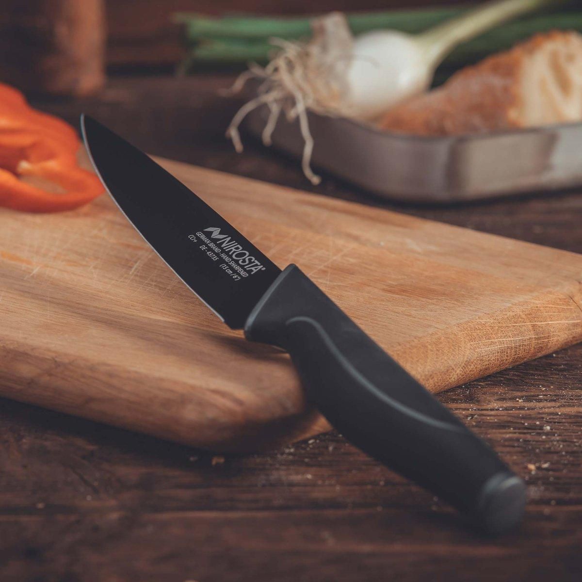 NIROSTA Couteau universel Nirosta Black Edition