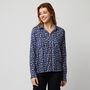 Voir la diapositive 1 : INEXTENSO Chemisier de ville bleu femme