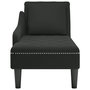 Voir la diapositive 4 : VIDAXL Fauteuil long avec coussin et accoudoir droit noir velours