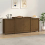 Voir la diapositive 1 : VIDAXL Buffet Marron miel 164x37x68 cm Bois massif de pin