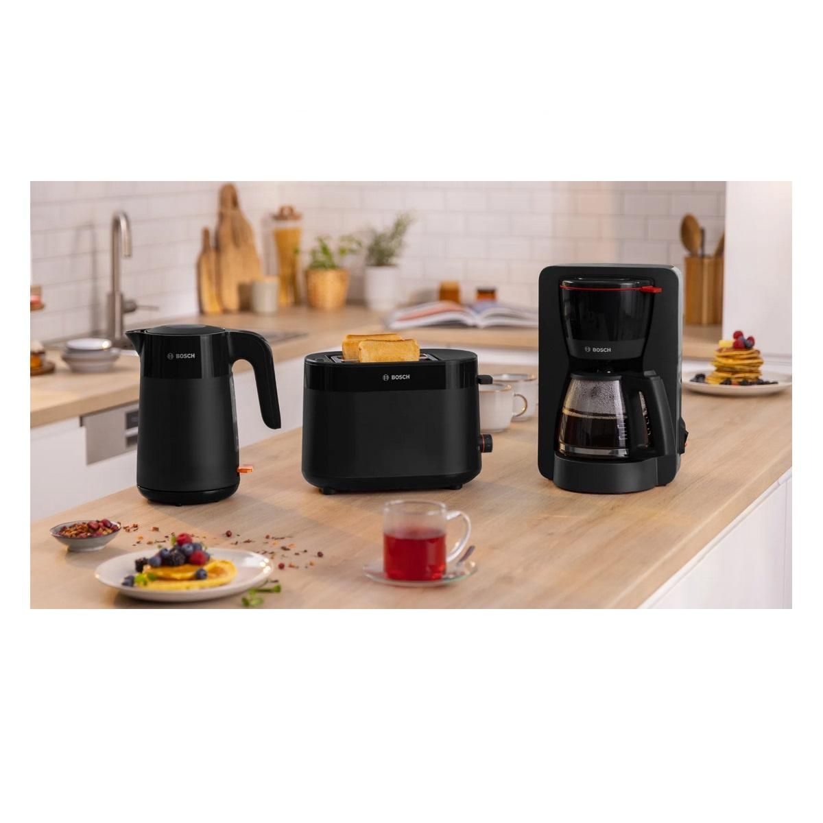 BOSCH Cafetière filtre 15 tasses 1200w noir - TKA2M113