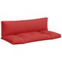 Voir la diapositive 2 : VIDAXL Coussins de palette lot de 2 rouge tissu
