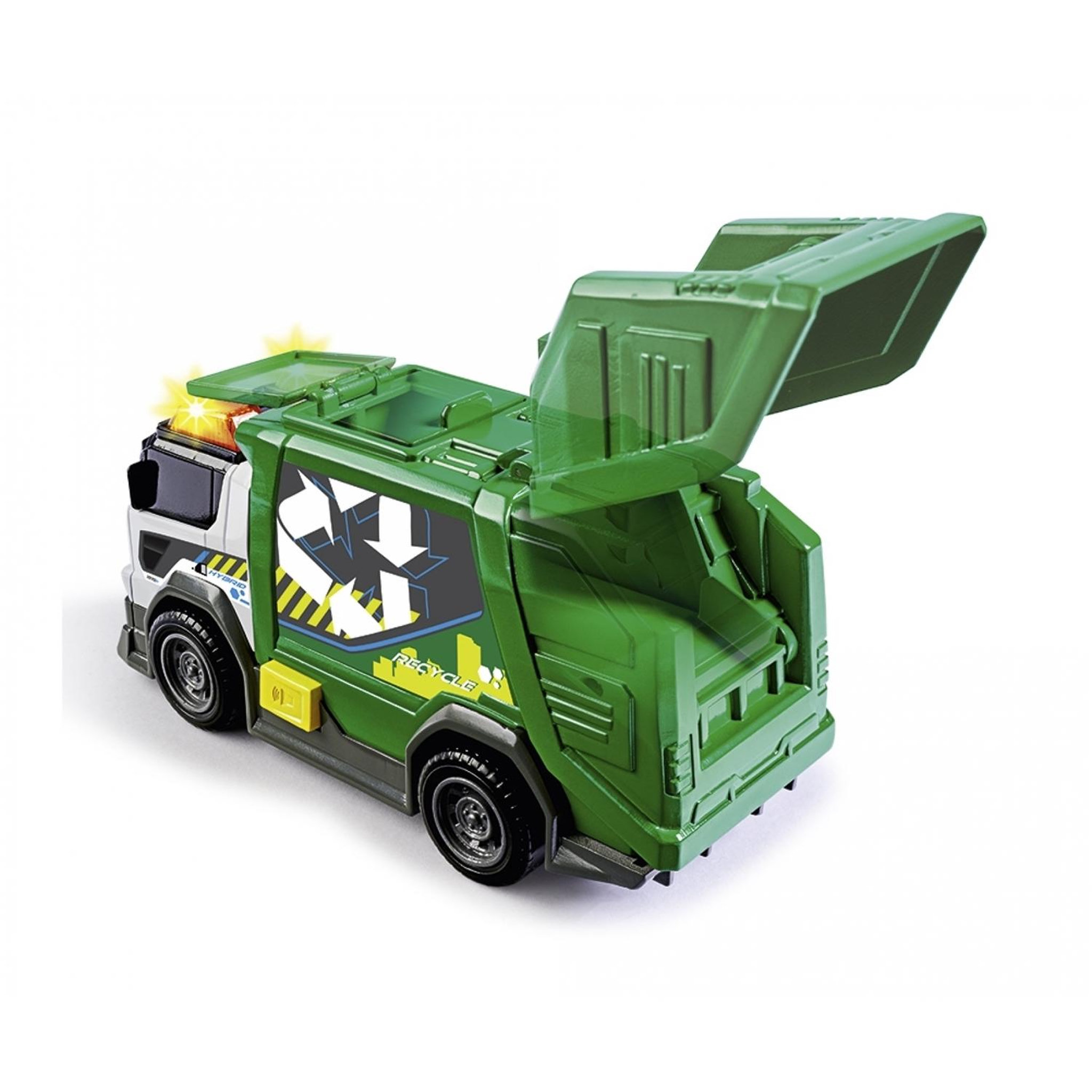 Voir la diapositive 3 : Dickie Toys Camion-poubelle avec son et lumière