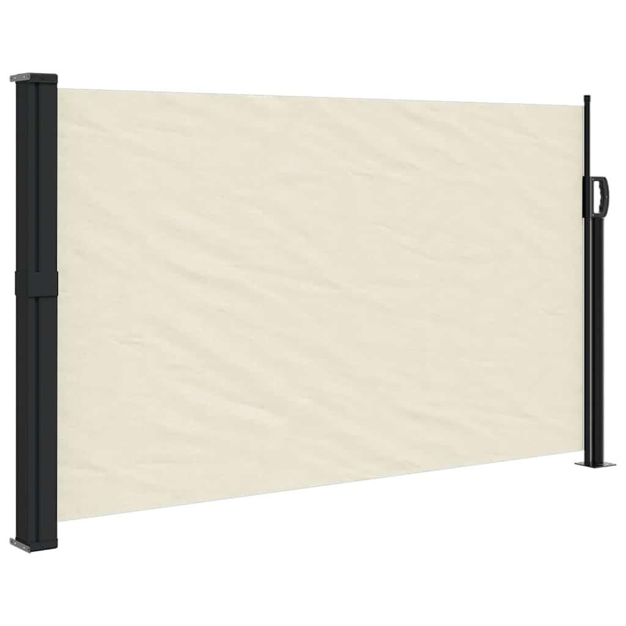 Voir la diapositive 2 : VIDAXL Auvent lateral retractable creme 120x500 cm