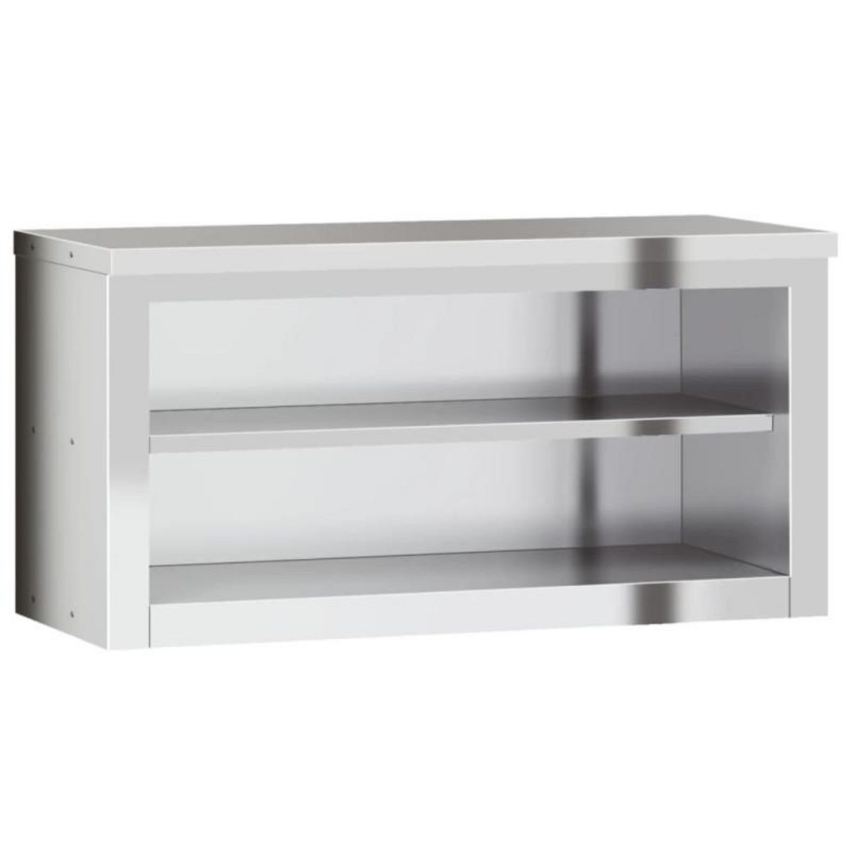 VIDAXL Armoire murale de cuisine avec étagère acier inoxydable