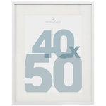 ATMOSPHERA Cadre Photo en Verre  Manu  40x50cm Blanc