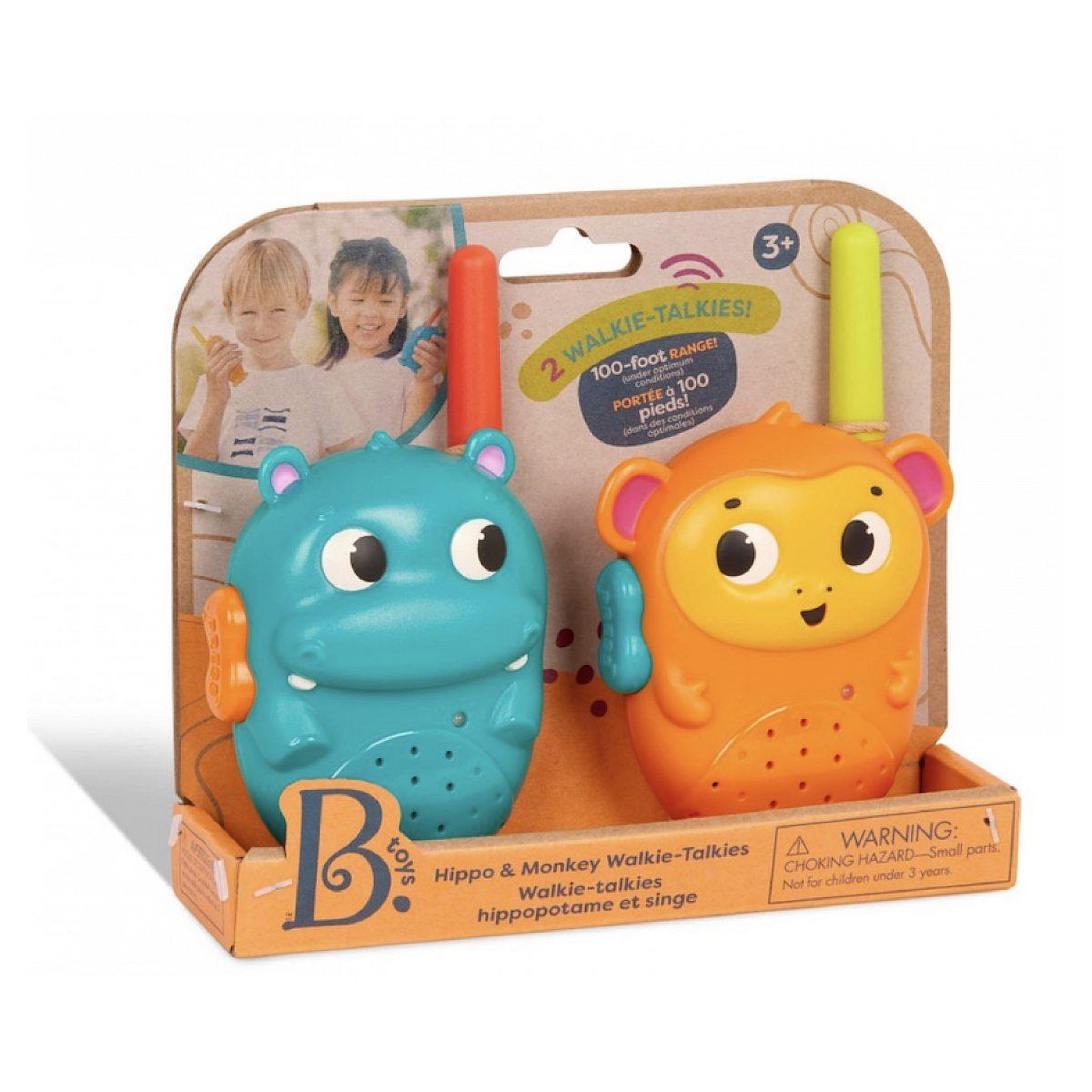 mybtoys Set de talkies-walkies - hippo et singe