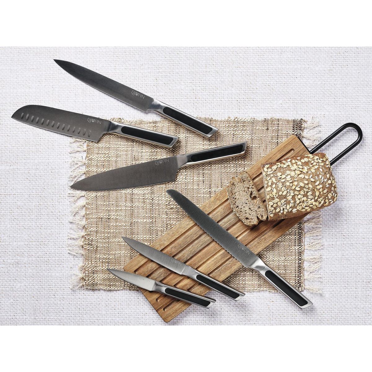 BJORN Bloc couteaux de cuisine LOKI RAUMA - 7 pièces