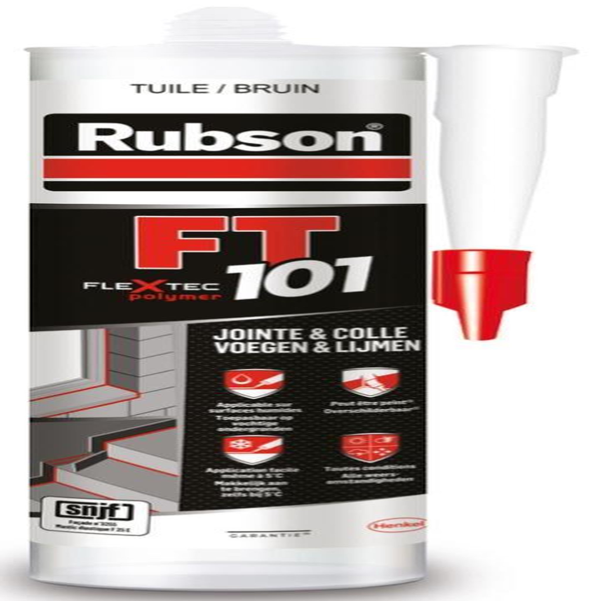 rubson Mastic d'étanchéité toute destination RUBSON qualité pro Ft101 280 ml tuile