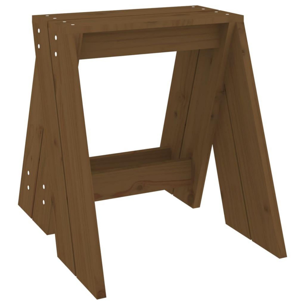 VIDAXL Tabourets lot de 2 marron miel 40x40x45 cm bois massif de pin