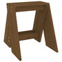 Voir la diapositive 5 : VIDAXL Tabourets lot de 2 marron miel 40x40x45 cm bois massif de pin