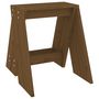 Voir la diapositive 5 : VIDAXL Tabourets lot de 2 marron miel 40x40x45 cm bois massif de pin