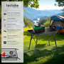 Voir la diapositive 2 : tectake Table de camping pliable noir