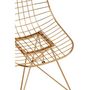 Voir la diapositive 6 : Paris Prix Chaise Design en Métal  Charlotte  84cm Or