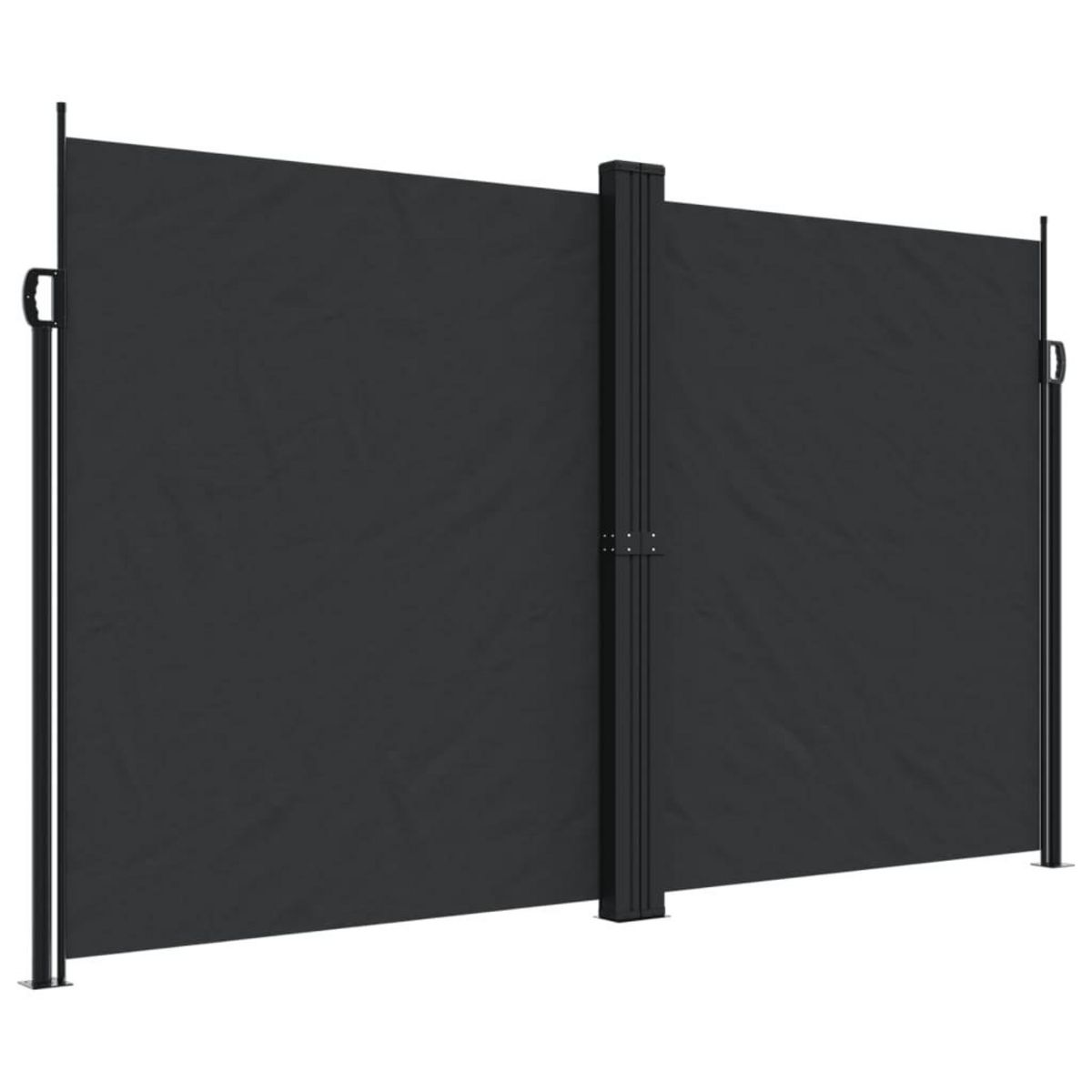 VIDAXL Auvent lateral retractable Noir 200x1200 cm