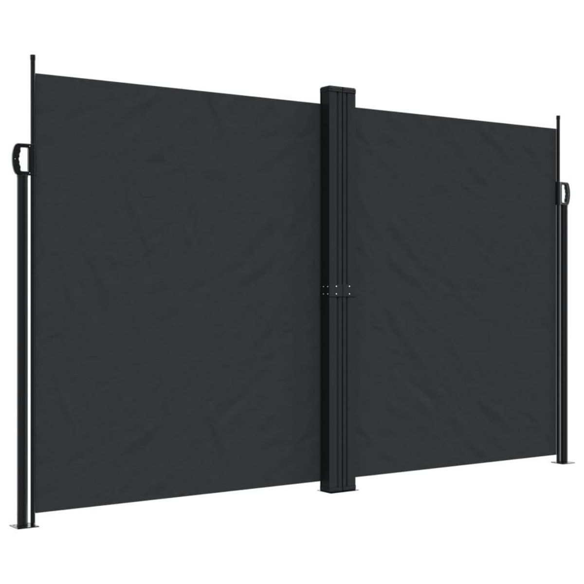 VIDAXL Auvent lateral retractable Noir 200x1200 cm